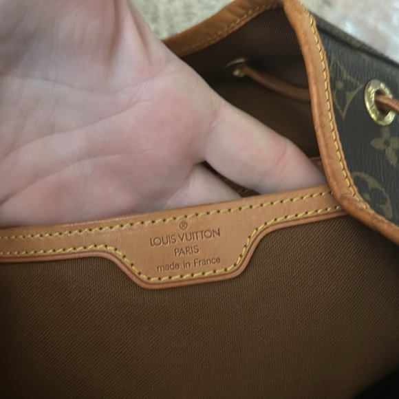 LOUIS VUITTON Monogram GM Drawstring Backpack Beauty Authentic Vintage 1997 - Picture 11 of 16